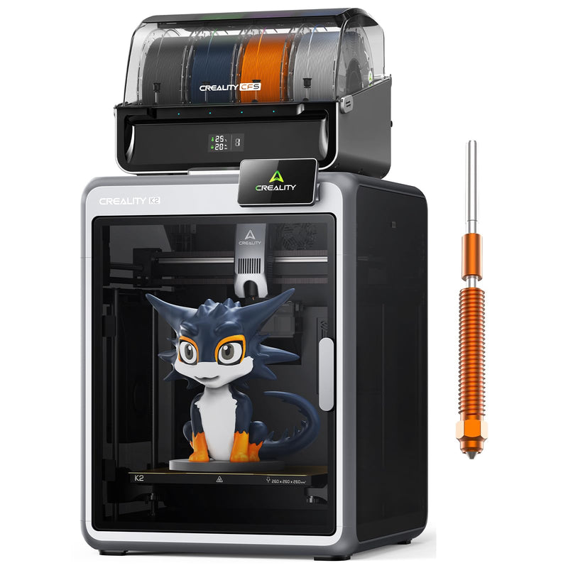 Creality K2 Combo Smart Multicolor 3D Printer with CFS System - Up to 16 Colors, Auto Leveling, AI Camera