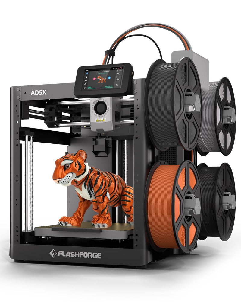 FLASHFORGE AD5X CoreXY Multi-Color 3D Printer 600mm/s Auto Leveling AI Camera