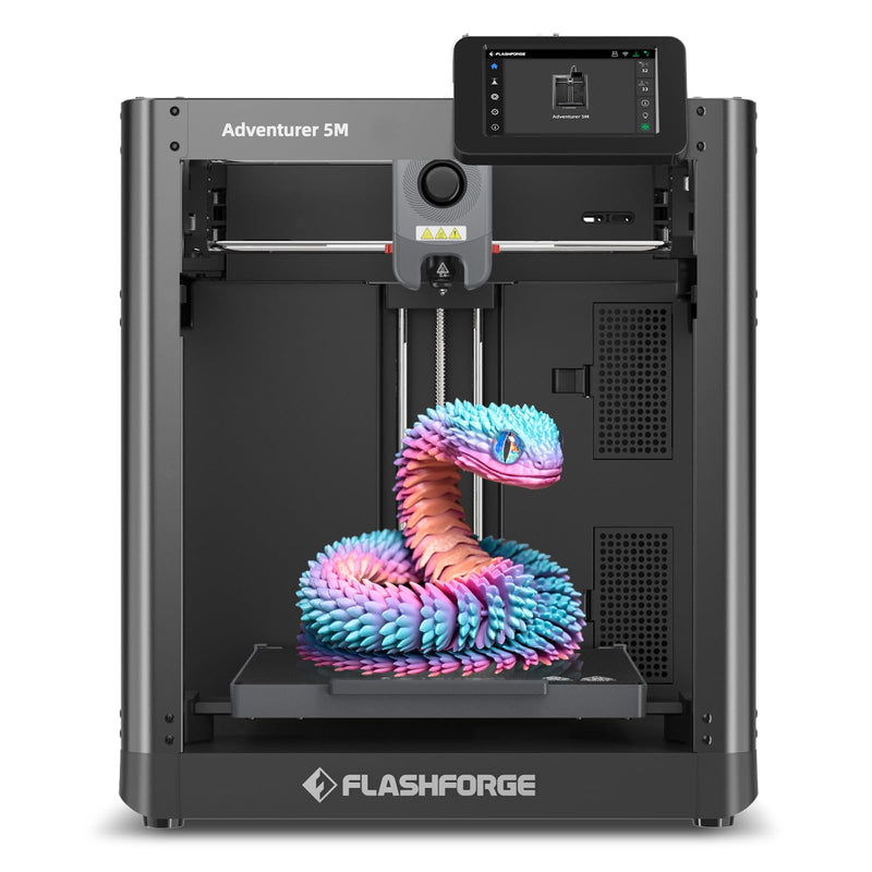 FLASHFORGE Adventurer 5M Auto-Leveling High-Speed 3D Printer CoreXY 600mm/s with AI Camera